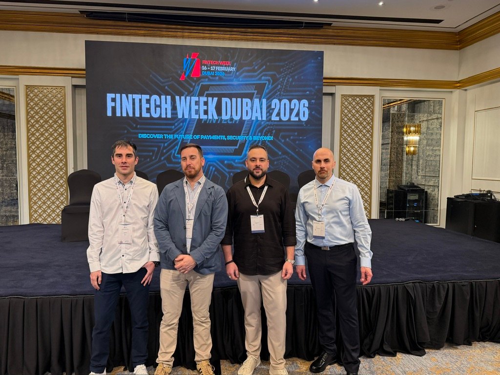 El equipo de Techain en la FinTech Week Dubai 2026